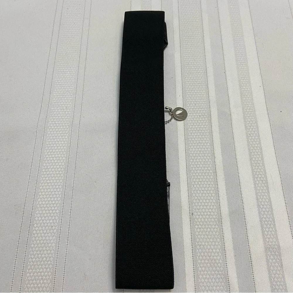 NAUTICA Black Wide Stretch Womens Belt - S/M - Excellent Used Condition!